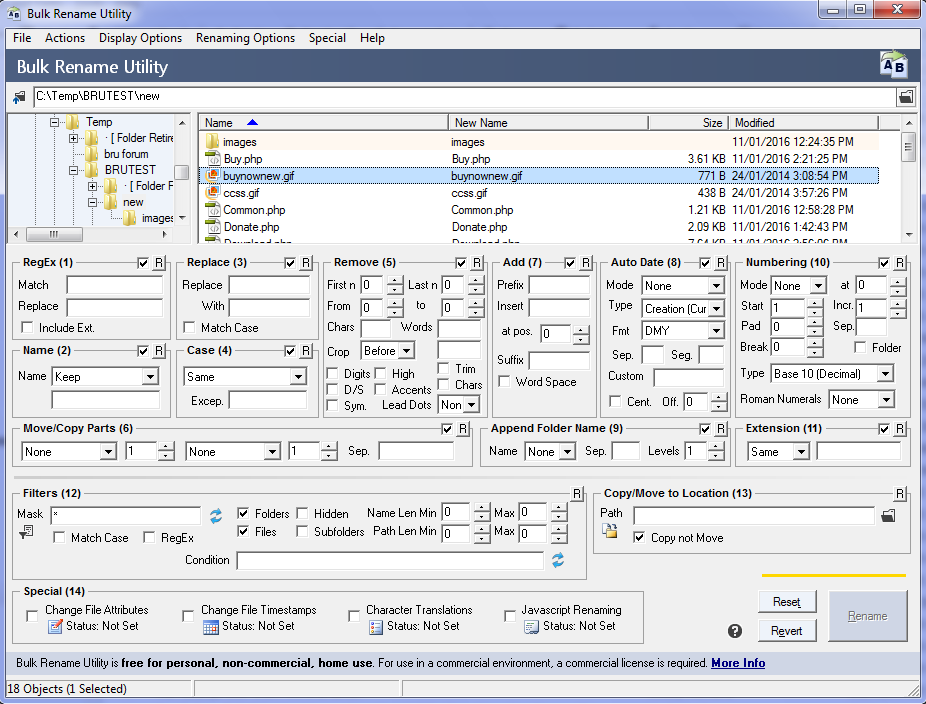 a cluttered user interface