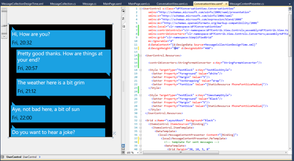 WP7ConversationDesignTime