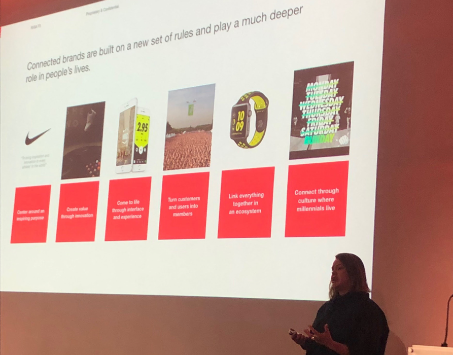 Jan Hazelwood, Group Creative Director at R/GA, talking about the Nike brand Jan Hazelwood, Group Creative Director at R/GA, talking about the Nike brand.